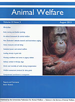 Animal Welfare vol 22 issue 3